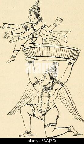 Mythologie hindoue, védique et Purānic . gle, le Vahan de Vishnu. Bien qu'il ne soit pas strictement divin, il apparaît fréquemment dans Vishnus exploits, et, étant adoré avec son seigneur, il est nécessaire de donner une description de sa naissance et de ses actes. Quand les fils de Dakshas refusaient aux gens du monde, il produisit soixante filles, dont treize d'entre elles s'engouent vers le sauge de Kasiapa, dont deux se sont mises en place dans le cadre de Garuda. Vinata borehim deux fils célébrés, Garuda et Aruna : le théréformateur, aussi appelé Superna, était le roi des tribus fianées, et l'ennemi rémorséeux de la race du ser-dent. A Banque D'Images