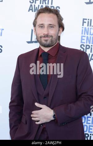 Santa Monica, Californie. 8 février 2020. Matthias Schoenaerts lors des Prix 2020 de l'Esprit indépendant du film le 08 février 2020 à Santa Monica, Californie. (Photo de: John Rasimus) | usage dans le monde crédit: DPA/Alay Live News Banque D'Images