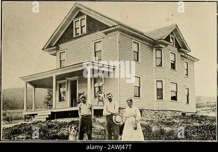 Histoire et répertoire des cantons de Newton et Ransom, Comté de Lackawanna, Pennsylvanie; . F. I.. THOMPSONS RESIDENCE Banque D'Images