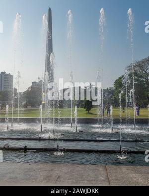 Yangon, MYANMAR - 23 JANVIER 2020 : Monument à l'indépendance du parc Maha Bandoola, Yangon Banque D'Images