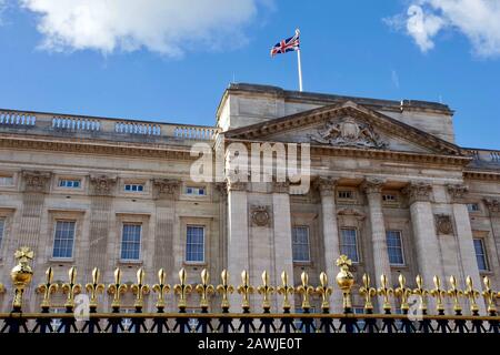 Buckingham Palace, Cité De Westminster, Londres, Angleterre. Banque D'Images