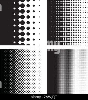 Dégradé de trame de points demi-ton au format vectoriel Illustration de Vecteur