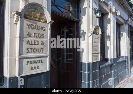 Le quartier Ram de l'ancienne brasserie Young's Brewery, Wandsworth, Londres, Royaume-Uni Banque D'Images