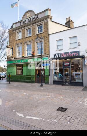 Alma Tavern, Old York Road, Wandsworth, Londres, Royaume-Uni Banque D'Images