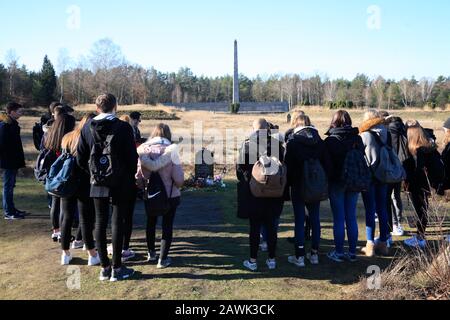 Mémorial du camp de concentration de Bergen-Belsen, Basse-Saxe, Allemagne, Europe Banque D'Images