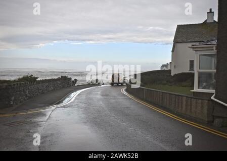 Storm Ciara, Rhosneigr, Anglesey, Pays De Galles Du Nord Banque D'Images