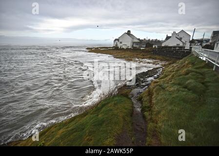 Storm Ciara, Rhosneigr, Anglesey, Pays De Galles Du Nord Banque D'Images