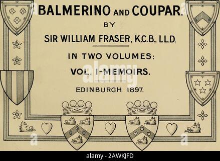 Le livre de famille Elphinstone des seigneurs Elphinstone, Balmerino et Coupar . ^^ 1212643 w Banque D'Images