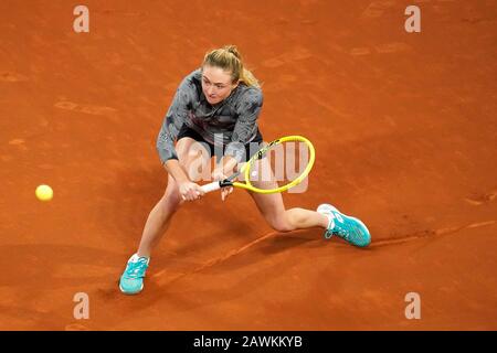 08-02-2020 TENNIS: FED CUP: Nederland-WIT RUSLAND: Den HAAG Aliaksandra Sasnovich BLR pendant la Fed Cup Pays-Bas- Belarus le 8 février 2020 à Den Haag Pays-Bas. (Photo par: SCS/Sander Chamod/AFLO) Banque D'Images