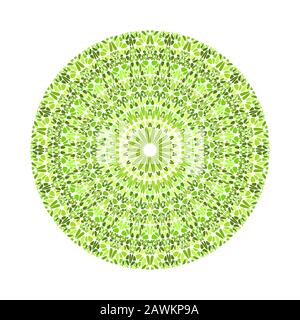 Mandala circulaire circulaire géométrique en gravier - élément vectoriel abstrait orné Illustration de Vecteur
