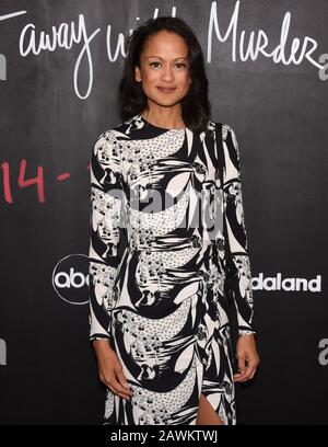 8 février 2020, Hollywood, CA, États-Unis: Anne-Marie Johnson assiste à la série finale « Comment S'En Sortir avec Le Meurtre » à Yamashiro. (Image De Crédit : © Billy Bennight/Zuma Wire) Banque D'Images