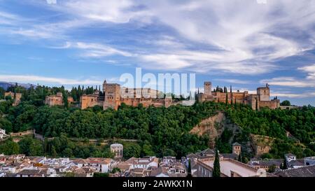 Grenade - les jardins du palais de l'Alhambra. 24 mai 2019 GRENADE, ESPAGNE Banque D'Images