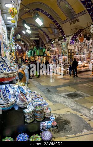 Grand bazar (Kapali Carsi), Istanbul, Turquie Banque D'Images