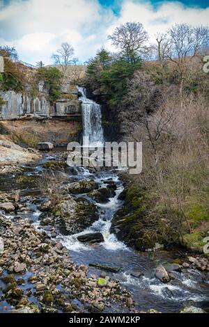 Thornton Force automne partie de la cascade d'ingleton sentier Yorkshire Dales Banque D'Images