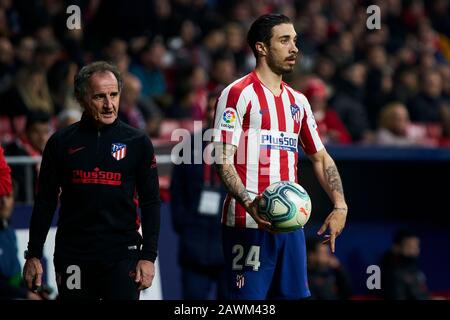 Sime Vrsaljko de l'Atletico de Madrid en action pendant le match de la Liga entre l'Atletico de Madrid et Grenade CF au stade Wanda Metropolitano à Madrid.score final; Atletico de Madrid 1:0 Granada CF. Banque D'Images