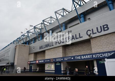 Londres, Royaume-Uni. 9 février 2020. Vue générale du stade lors du match de championnat Sky Bet entre Millwall et West Bromwich Albion à la Haye, Londres, dimanche 9 février 2020. (Crédit: Ivan Yordanov | MI News)la photographie ne peut être utilisée qu'à des fins de rédaction de journaux et/ou de magazines, licence requise à des fins commerciales crédit: Mi News & Sport /Alay Live News Banque D'Images