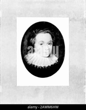 Miniatures de portrait; . MARY, REINE DE SCOTSBY NICHOLAS HILLIARD REINE ANNE DE DENMARKBY ISAAC OLIVER TOUS DE LA COLLECTION DE M. J. PIERPONT MORGAN PLATE IV FILS DE SIR KENELM DIGBYBY ISAAC OLIVER (1632) Banque D'Images