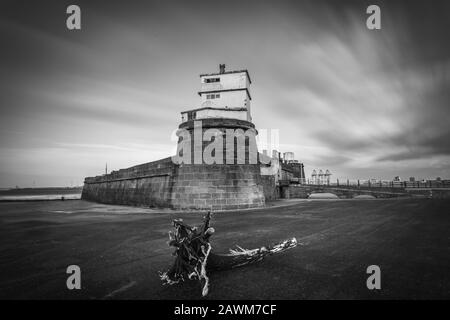 La Perche de Fort Rock, New Brighton, Wirral, Merseyside Banque D'Images