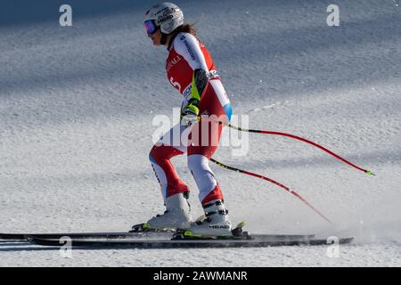 Garmisch Partenkirchen, Allemagne. 9 février 2020. Corinne SUTER of SUI lors de la COUPE DU MONDE DE SKI AUDI FIS 2019/20 Women's Super G à Garmisch Partenkirchen le 9 février 2020 à Garmisch PartenkirchenGermany. (GER OUT) crédit: Thomas Reiner/ESPA/Alay Live News Banque D'Images