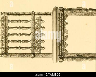 Mobilier avec candelabra et décoration intérieure . I- ^)« f^^. Banque D'Images