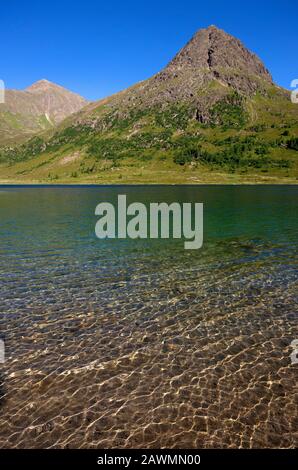 Lac Obersee (2016 mt), Defereggental, Osttirol, Autriche Banque D'Images