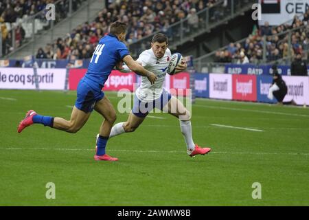 Saint Denis, Seine Saint Denis, France. 9 février 2020. Le plein dos de l'équipe française ANTHONY BOUTHIER en action lors du tournoi Guinness Six Nations Rugby entre la France et l'Italie au Stade de France - St Denis - France.France a remporté 35-22 crédits: Pierre Schevin/ZUMA Wire/Alay Live News Banque D'Images