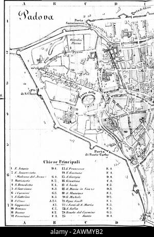 Italie: Manuel pour les travellersFirst part, Italie du Nord . Des bus omnibus de l'hôtel rejoignent chaque train. Padoue est une ville de très grande antiquité, traçant son origintraditionnellement à Antenor, beau-frère de Priam. En 1405, elle a elle-même, sous la protection de la république de Venise, towhich a adhéré jusqu'à ce que cet État cesse d'exister. De l'âge des énigme jusqu'à l'heure actuelle, Padoue a dérivé la célébrité de son université, qui a été fondée par Emp. FRE-derick II. En 1238. La ville, un endroit calme avec 55 000 hab., occupe une vaste zone. Les rues étroites et les arcades entremsperse Banque D'Images