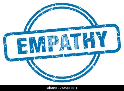 timbre d'empathie. empathie autour du signe de grunge vintage. empathie Illustration de Vecteur