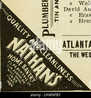 Atlanta City Directory . oseph J, motorman, r 22 WalkerDarrington David P (Lizzie), (Ward & D). R 87 PuuiamDarsey Hinton L (Ada), charpentier, r 50 Terry « Joseph W, dentiste, bds imy, E FairDashwood Peraskcy T (Louise), dentiste 014 Prudr, S Prylie, James Milorlie (401), Tie R 57 OrmeDave Homer (c). Ouvrier, r 81 Oakland aveDavenport Benjamin (c). Ouvrier, r 105 Irwin (. Charles (Annie), main machine, r 779 Ashby ave ( Chai-les P, wks Regal Mantle Co, r 86 Oak « David J (Margaret), charpentier, r 172 Oakland ave V Douuie MRS, pension, 175 Marietta « Edward L, machiniste, r 15 Howell Banque D'Images