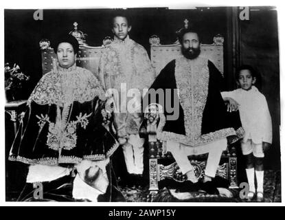 1930 , ERYTHRÉE , AFRIQUE: Le Negus de l'Erythrée Empereur Hailé Selassie I ( Tafari Makonnen Woldemikael , 1892 - 1975 ) , Negus Neghesti RASTAFARI , était Banque D'Images