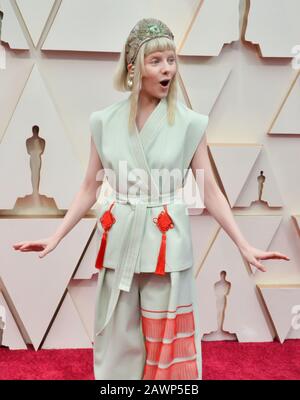 Los Angeles, États-Unis. 9 février 2020. Aurora arrive pour les 92ème Academy Awards annuels au Dolby Theatre dans la section hollywoodienne de Los Angeles le dimanche 9 février 2020. Photo de Jim Ruymen/UPI crédit: UPI/Alay Live News Banque D'Images