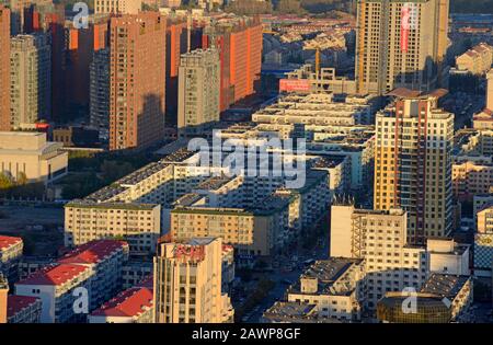 Vue sur Harbin, province de Heilongjiang, Chine Banque D'Images