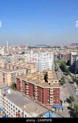 Vue sur Changchun, province de Jilin, Chine Banque D'Images