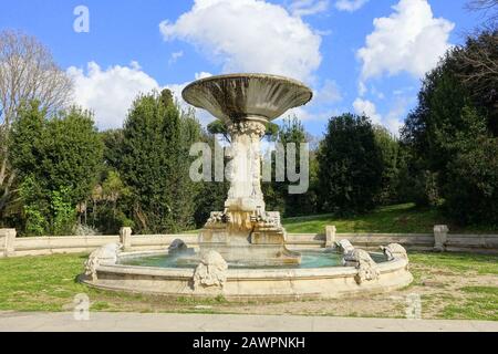 Fontane Delle Tartarughe - Villa Borghese - Rome, Italie Banque D'Images