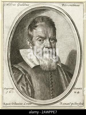 1624 , ITALIE : GALILEO GALILEI ( Pise 1564 - Arcetri 1642 ), portayé par OTTAVIO MARIA LEONI ( 1578 CA-1730 ). Galilei était un physicien italien an Banque D'Images
