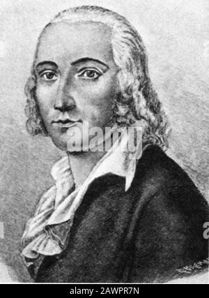 Le poète allemand Friedrich Hölderlin ( 1770 - 1843 ) était un poète lyrique allemand majeur, couramment associé au mouvement artistique connu sous le nom de romantisme Banque D'Images
