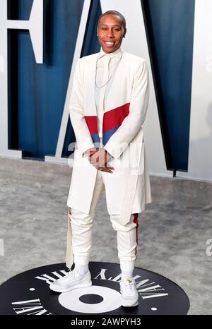 Lena Waithe assister à la Vanity Fair Oscar Party tenue au Wallis Annenberg Center for the Performing Arts à Beverly Hills, Los Angeles, Californie, États-Unis. Banque D'Images