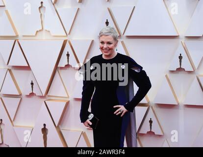 Los Angeles, États-Unis. 9 février 2020. Olivia Colman arrive pour le tapis rouge des 92ème Academy Awards, au Dolby Theatre de Los Angeles, aux États-Unis, 9 février 2020. Crédit: Li Ying/Xinhua/Alay Live News Banque D'Images