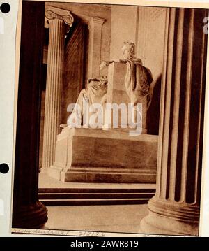 Statues du Mémorial Abraham LincolnLincoln . • ?*, ids =smm^f ** ^ I 12 FÉVRIER 1936.—[PARTIE I.] RS—anniversaire d'Emancipator Banque D'Images