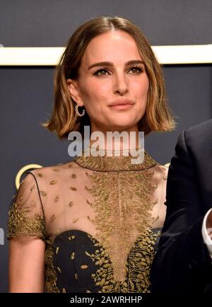 Natalie Portman dans la salle de presse du 92ème Academy Awards qui a eu lieu au Dolby Theatre à Hollywood, Los Angeles, États-Unis. Banque D'Images