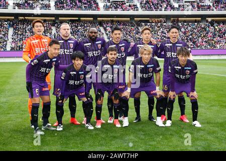 Kameoka, Kyoto, Japon. 9 février 2020. Groupe de l'équipe du Kyoto Sanga F.C., 9 février 2020 - Football/Football : match de presse de la J.League 2020 entre le Kyoto Sanga F.C. 2-3 Cerezo Osaka au stade Sanga par KYOCERA à Kameoka, Kyoto, Japon. Crédit: SportsPressJP/AFLO/Alay Live News Banque D'Images