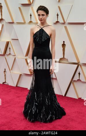 Los Angeles, États-Unis. 9 février 2020. Margaret Qualley arrive pour les 92ème Academy Awards annuels au Dolby Theatre dans la section hollywoodienne de Los Angeles le dimanche 9 février 2020. Photo de Jim Ruymen/UPI crédit: UPI/Alay Live News Banque D'Images