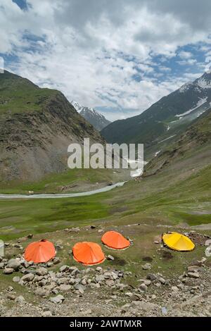 Paysage À Zoji La Pass, Jammu-Et-Cachemire, Inde Banque D'Images