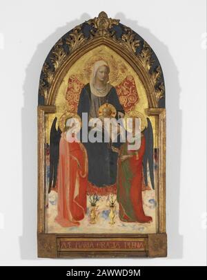 Fra Angelico - Madonna Et Enfant Avec Deux Anges Banque D'Images