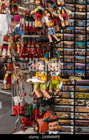 Italie.la ville de Florence (Firenze).jouets et souvenirs sont faciles à trouver dans la ville. Banque D'Images