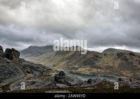 Carrière de Dinorwic Llanberris au nord du pays de Galles Banque D'Images