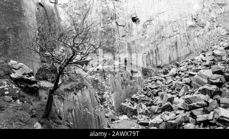 Carrière de Dinorwic Llanberris au nord du pays de Galles Banque D'Images