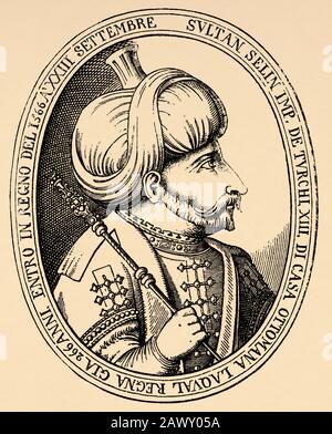 Portrait de Selim II (28 mai 1524 - 12 décembre 1574) gouverné comme sultan de l'Empire ottoman. Il est né à Constantinople, fils de Suleiman Banque D'Images