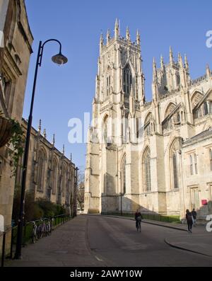 Minster Yard York Banque D'Images