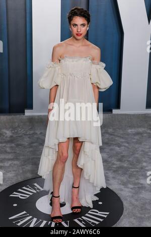 Los Angeles, États-Unis. 9 février 2020. Margaret Qualley marchant sur le tapis rouge lors de la fête des Oscars de 2020 Organisée par Radhika Jones, qui s'est tenue au Wallis Annenberg Centre for the Performing Arts à Beverly Hills le 9 février 2020. (Photo de JC Olivera/Sipa USA) crédit: SIPA USA/Alay Live News Banque D'Images